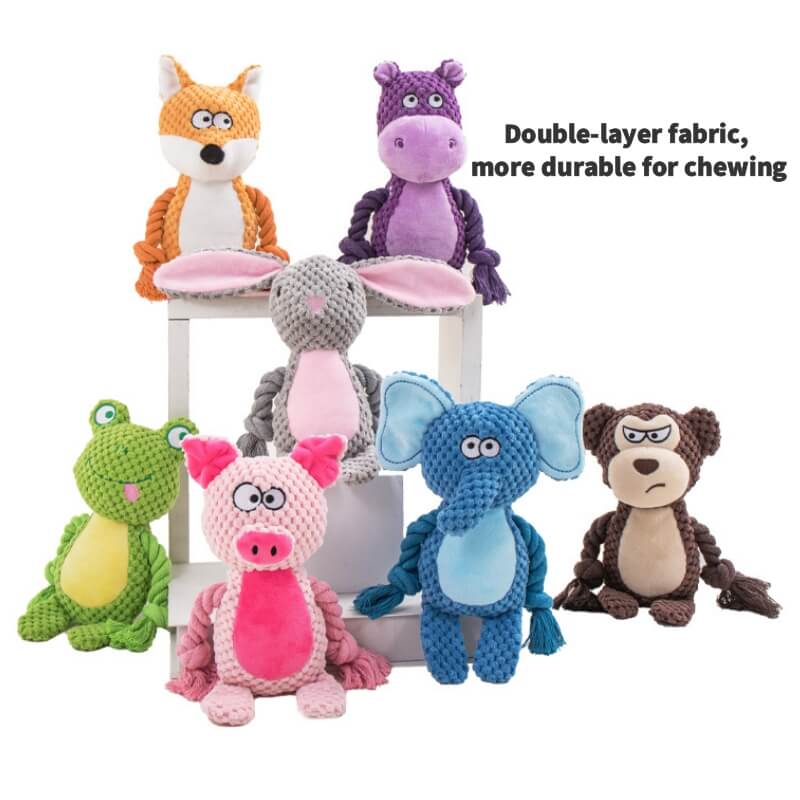 ChewAnimalTug Dog Toy - Designed for Strong Chewers